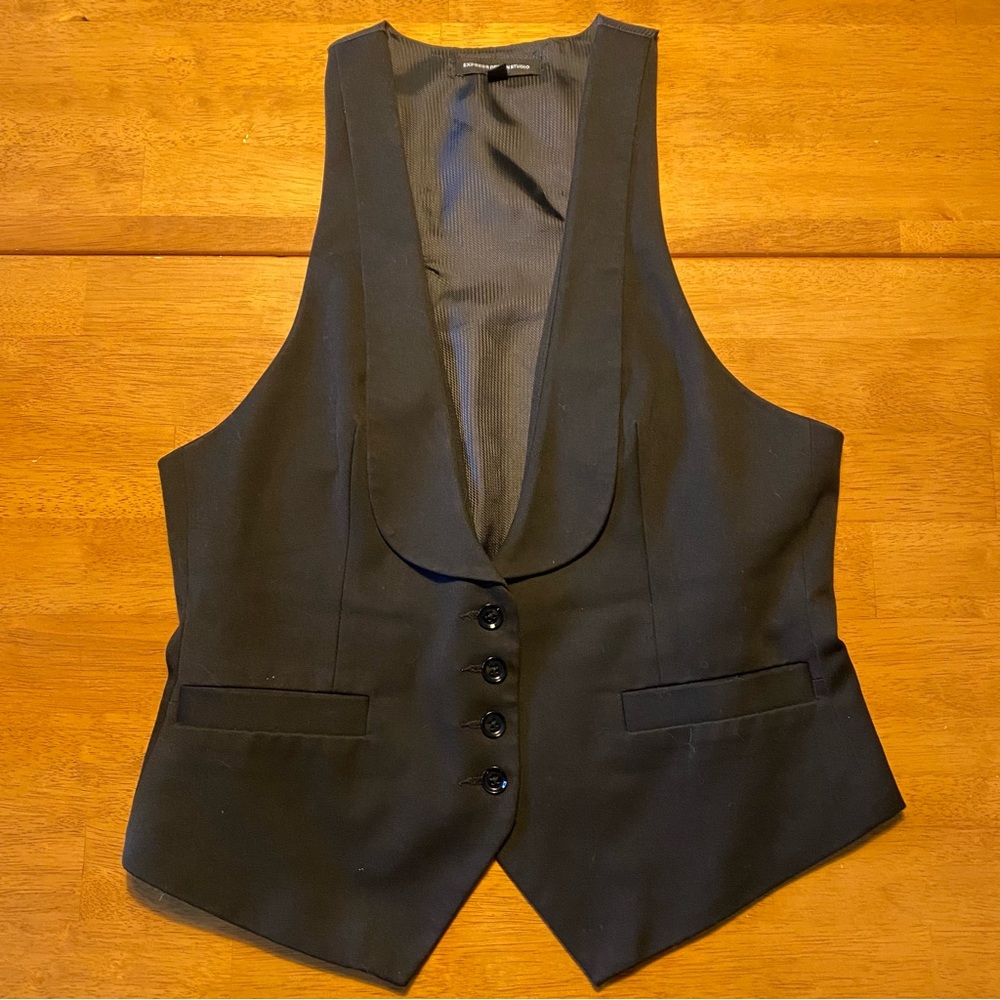 Express Womens Blazer Suit Vest